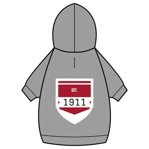 Kappa 1911 Cane Lines Pet Hoodie — back_dtf view
