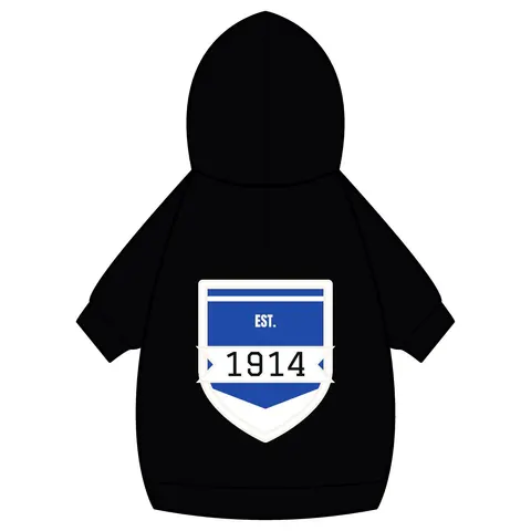 Sigma 1914 Royal Blue & White Pet Hoodie — back_dtf view