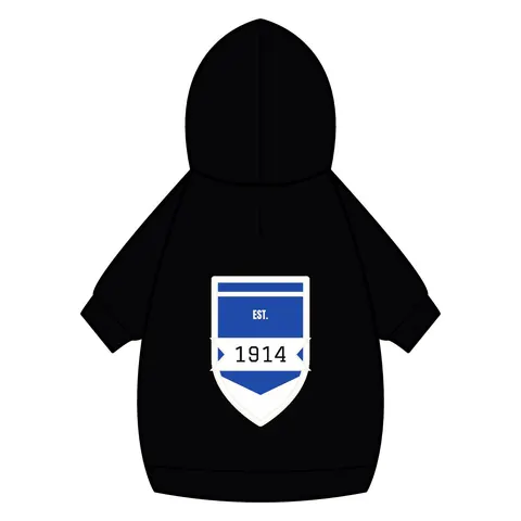 Sigma 1914 Royal Blue & White Pet Hoodie — back_dtf view