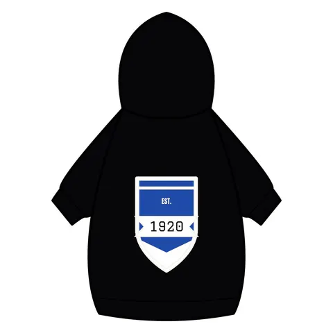 Zeta 1920 Royal Blue & White Pet Hoodie — back_dtf view