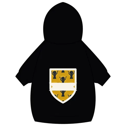 Faith Flag Black Woman in Praise Silhouette Pet Hoodie — back_dtf view