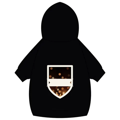 Faith Flag Candlelight Meditation Pet Hoodie — back_dtf view