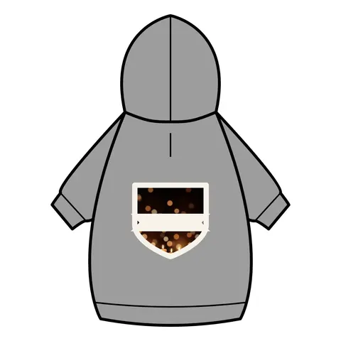 Faith Flag Candlelight Meditation Pet Hoodie — back_dtf view