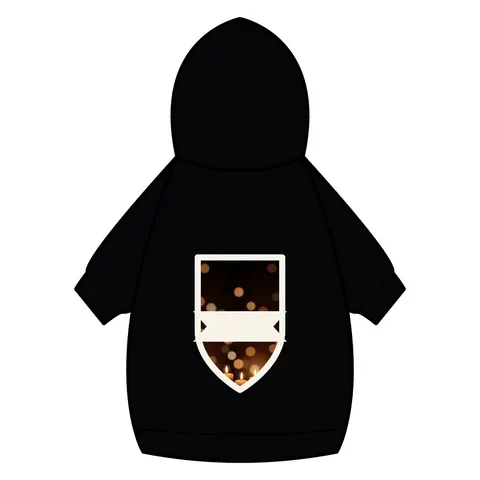 Faith Flag Candlelight Meditation Pet Hoodie — back_dtf view
