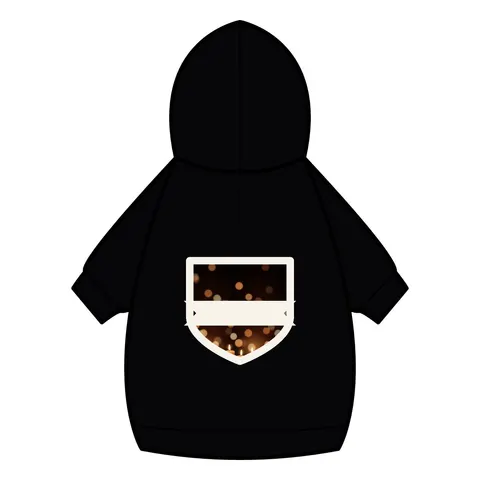 Faith Flag Candlelight Meditation Pet Hoodie — back_dtf view