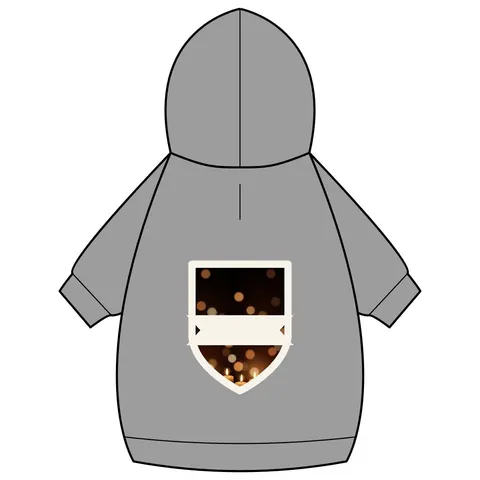 Faith Flag Candlelight Meditation Pet Hoodie — back_dtf view