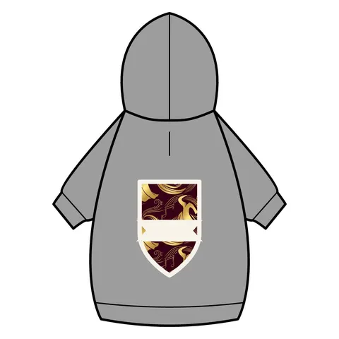 Faith Flag Gospel Choir Robes Pet Hoodie — back_dtf view