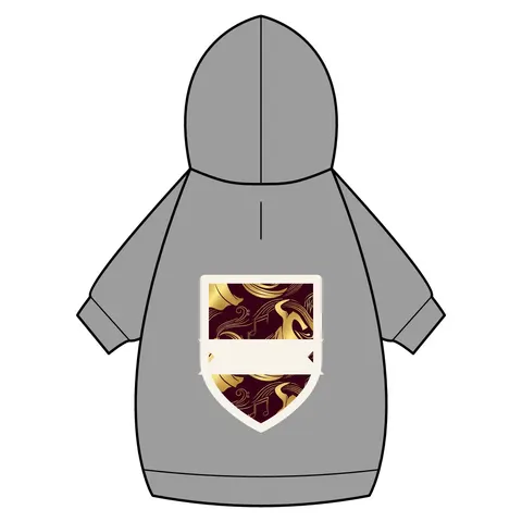 Faith Flag Gospel Choir Robes Pet Hoodie — back_dtf view