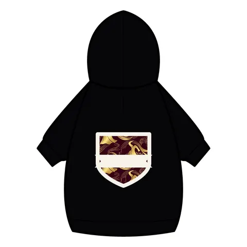 Faith Flag Gospel Choir Robes Pet Hoodie — back_dtf view