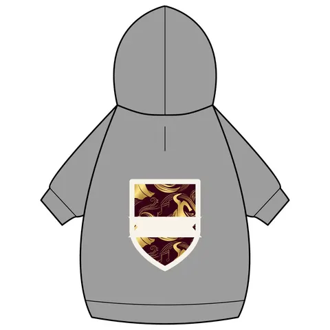 Faith Flag Gospel Choir Robes Pet Hoodie — back_dtf view