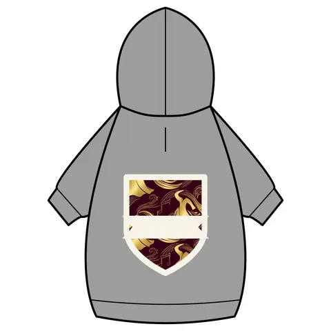 Faith Flag Gospel Choir Robes Pet Hoodie — back_dtf view