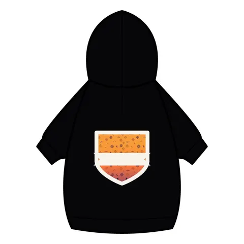 Faith Flag Mosque Sunset Silhouette Pet Hoodie — back_dtf view