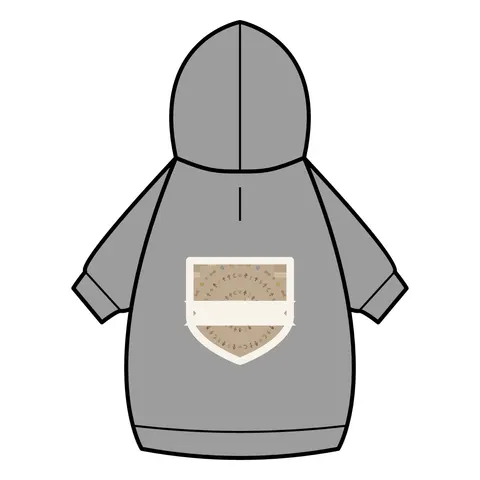 Faith Flag Multi-Faith Harmony Circle Pet Hoodie — back_dtf view