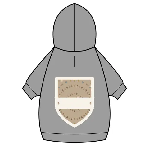 Faith Flag Multi-Faith Harmony Circle Pet Hoodie — back_dtf view
