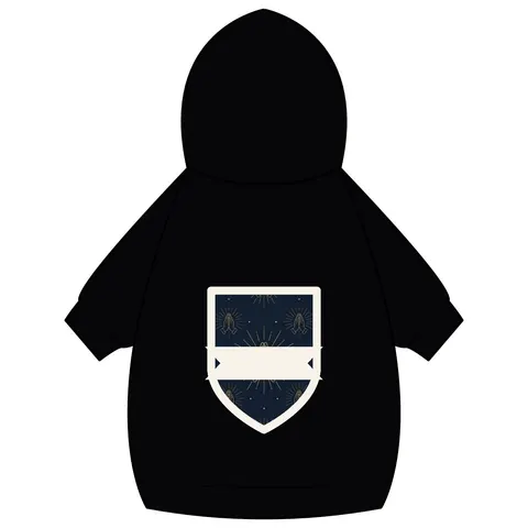 Faith Flag Praying Hands Silhouette Pet Hoodie — back_dtf view