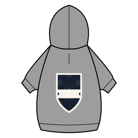 Faith Flag Praying Hands Silhouette Pet Hoodie — back_dtf view
