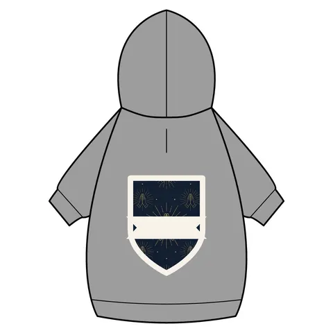 Faith Flag Praying Hands Silhouette Pet Hoodie — back_dtf view