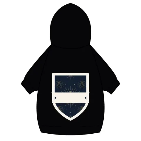 Faith Flag Praying Hands Silhouette Pet Hoodie — back_dtf view