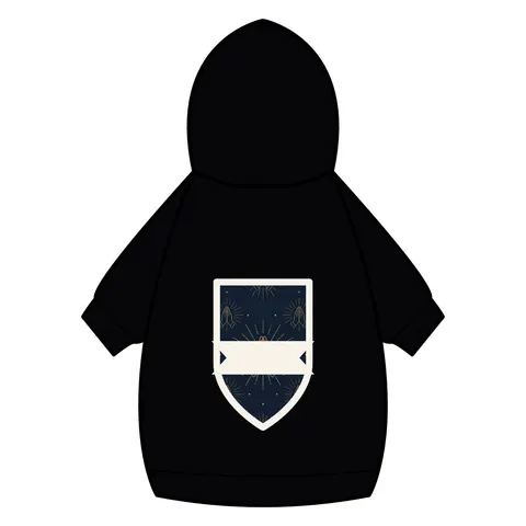 Faith Flag Praying Hands Silhouette Pet Hoodie — back_dtf view