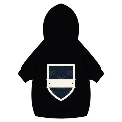 Faith Flag Praying Hands Silhouette Pet Hoodie — back_dtf view