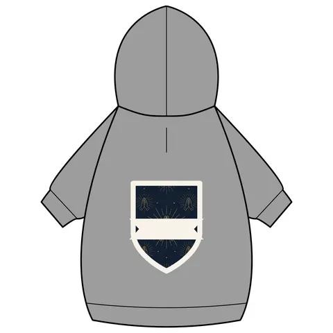 Faith Flag Praying Hands Silhouette Pet Hoodie — back_dtf view