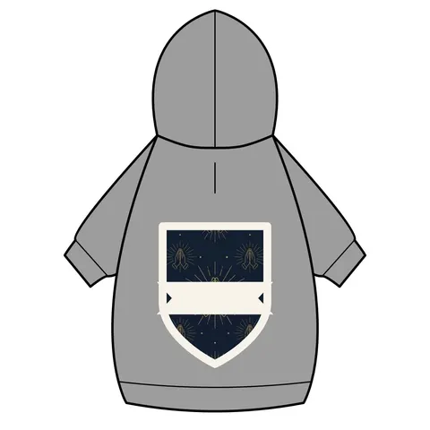 Faith Flag Praying Hands Silhouette Pet Hoodie — back_dtf view