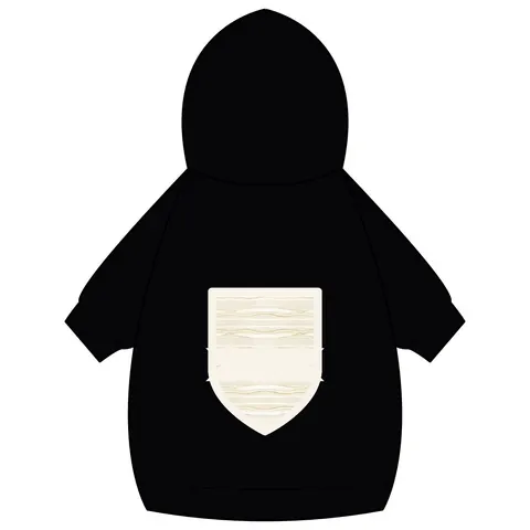 Faith Flag Scripture Highlight Banner Pet Hoodie — back_dtf view