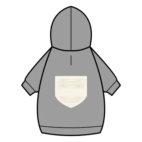 Faith Flag Scripture Highlight Banner Pet Hoodie — back_dtf view