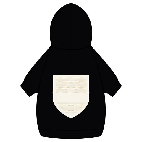 Faith Flag Scripture Highlight Banner Pet Hoodie — back_dtf view