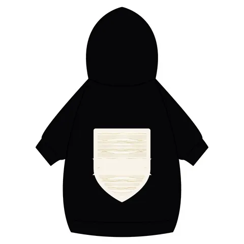 Faith Flag Scripture Highlight Banner Pet Hoodie — back_dtf view