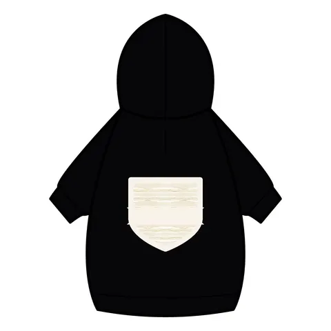 Faith Flag Scripture Highlight Banner Pet Hoodie — back_dtf view