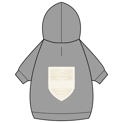 Faith Flag Scripture Highlight Banner Pet Hoodie — back_dtf view