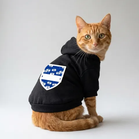 Faith Flag Blue & White Star Emblem Pet Hoodie