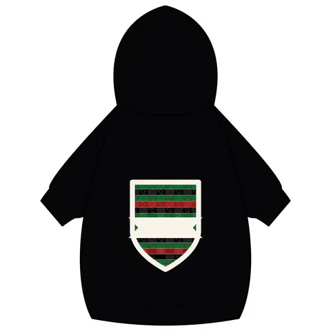 African Diaspora Continent Outline Pet Hoodie — back_dtf view