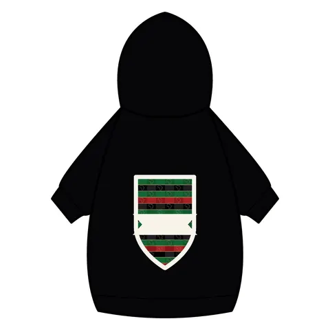 African Diaspora Continent Outline Pet Hoodie — back_dtf view