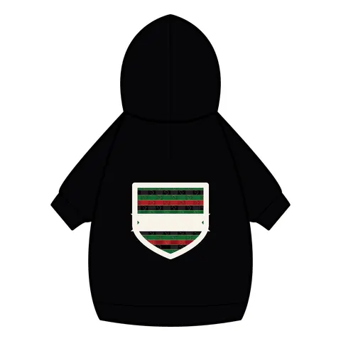 African Diaspora Continent Outline Pet Hoodie — back_dtf view