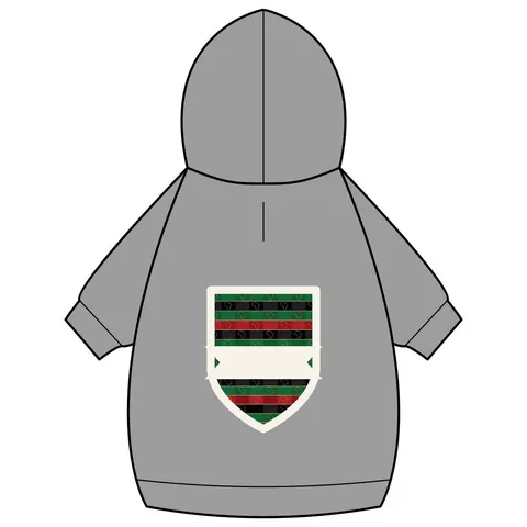 African Diaspora Continent Outline Pet Hoodie — back_dtf view