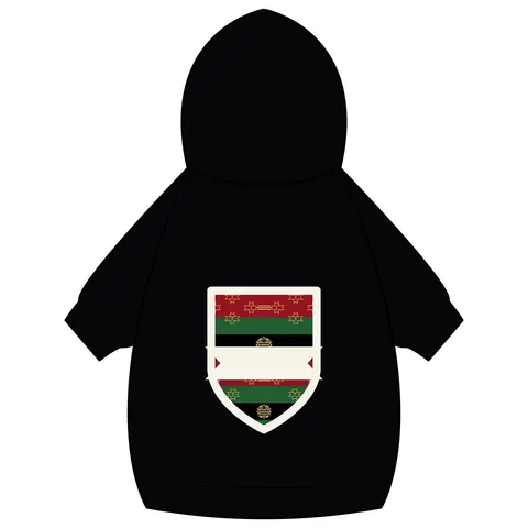 Black American Heritage Black American Heritage Flag Pet Hoodie — back_dtf view