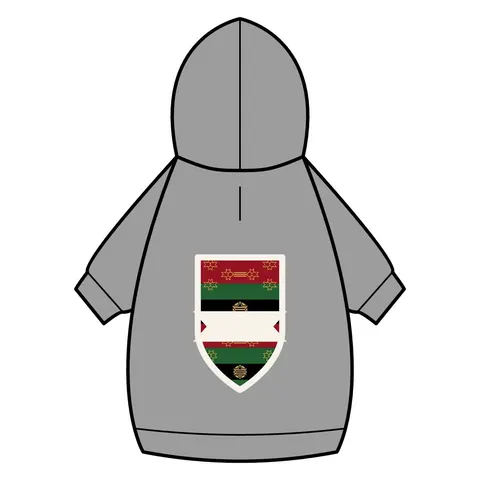 Black American Heritage Black American Heritage Flag Pet Hoodie — back_dtf view