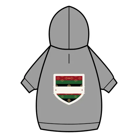 Black American Heritage Black American Heritage Flag Pet Hoodie — back_dtf view