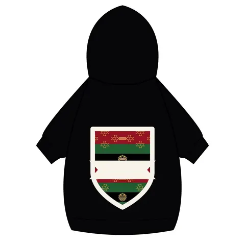 Black American Heritage Black American Heritage Flag Pet Hoodie — back_dtf view