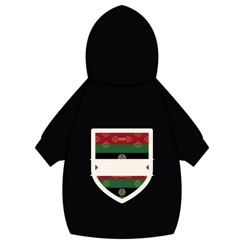 Black American Heritage Black American Heritage Flag Pet Hoodie — back_dtf view
