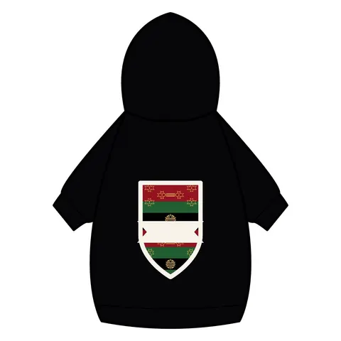 Black American Heritage Black American Heritage Flag Pet Hoodie — back_dtf view