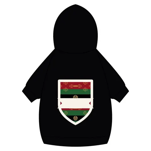 Black American Heritage Black American Heritage Flag Pet Hoodie — back_dtf view