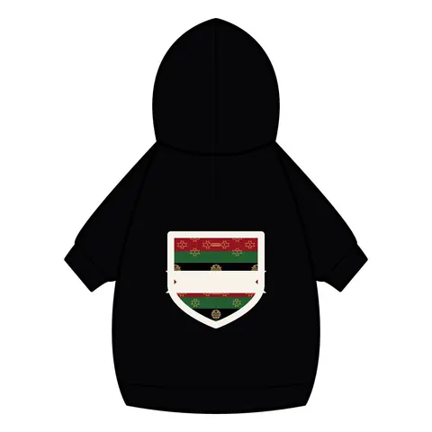 Black American Heritage Black American Heritage Flag Pet Hoodie — back_dtf view
