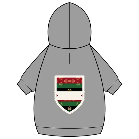 Black American Heritage Black American Heritage Flag Pet Hoodie — back_dtf view