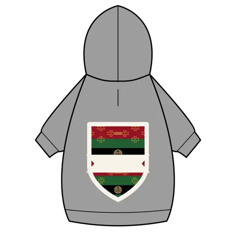 Black American Heritage Black American Heritage Flag Pet Hoodie — back_dtf view