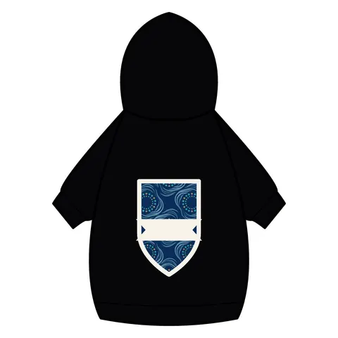 Caribbean Unity Island Stars Pet Hoodie — back_dtf view