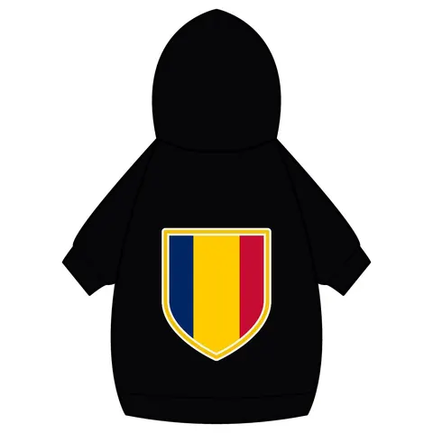 Chad Blue Yellow Red Pet Hoodie — back_dtf view