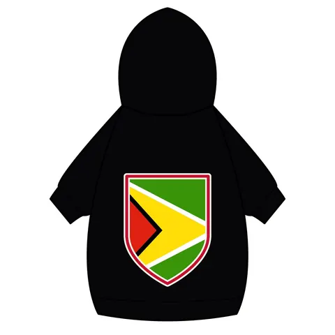 Guyana Arrowhead Design Pet Hoodie — back_dtf view